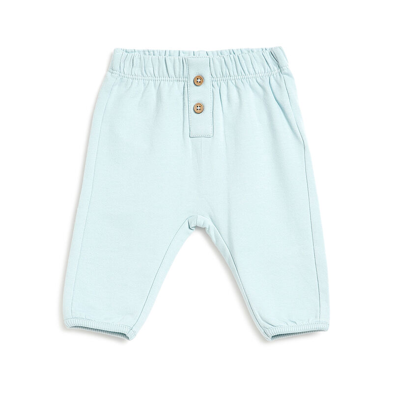 Boys Light Green Solid Long Trousers image number 0